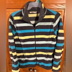 Old Navy Black and Yellow Fleece Jacket